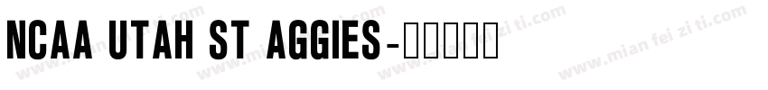 NCAA Utah St Aggies字体转换